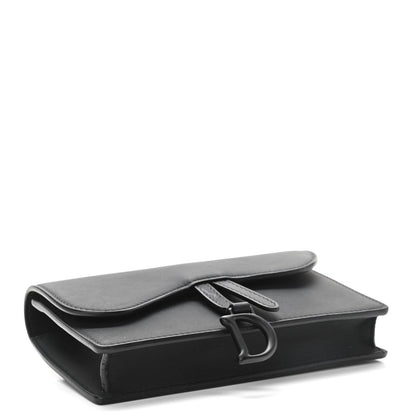 Christian Dior Ultra Matte Calfskin Saddle Belt Bag Black 3 of 9