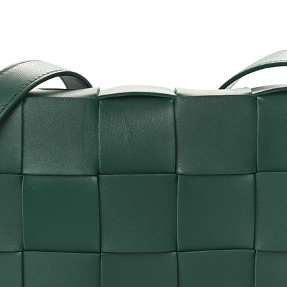 Bottega Veneta Lambskin Maxi Intrecciato Cassette Crossbody Bag Raintree Green 8 of 11