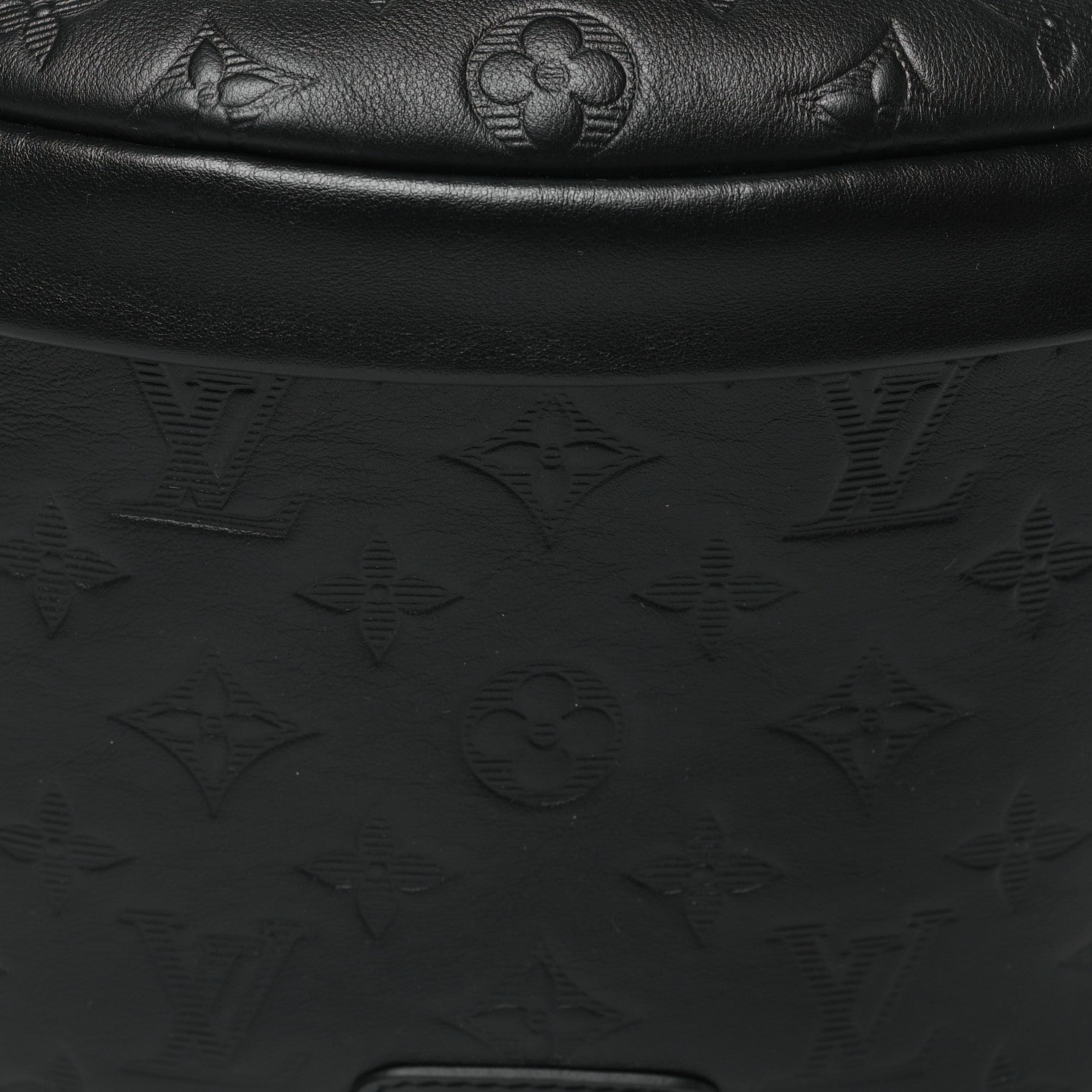 Louis Vuitton Calfskin Monogram Shadow Discovery Bumbag Black 7 of 9