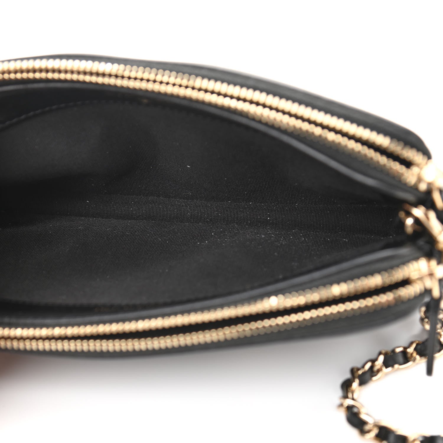 Chanel Caviar Quilted CC Filigree Clutch With Chain Black 6 of 14