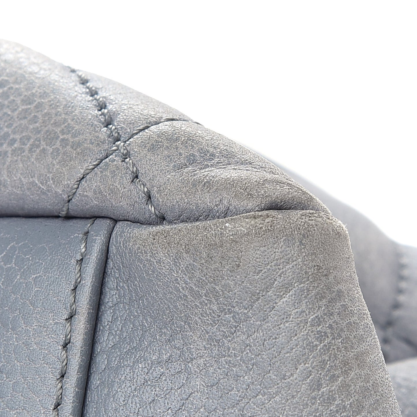 Caviar Quilted Grand Shopping Tote GST Light Grey
