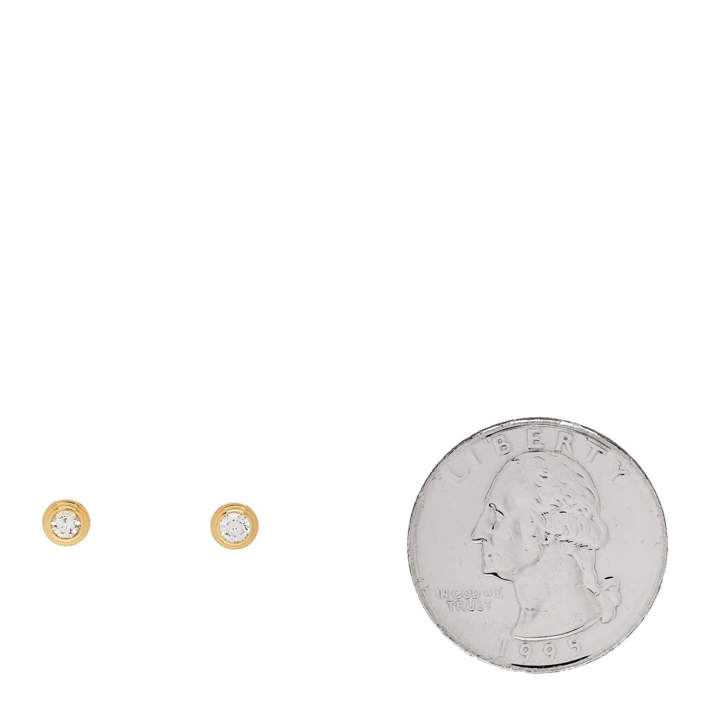 18K Yellow Gold Diamond D'Amour Earrings
