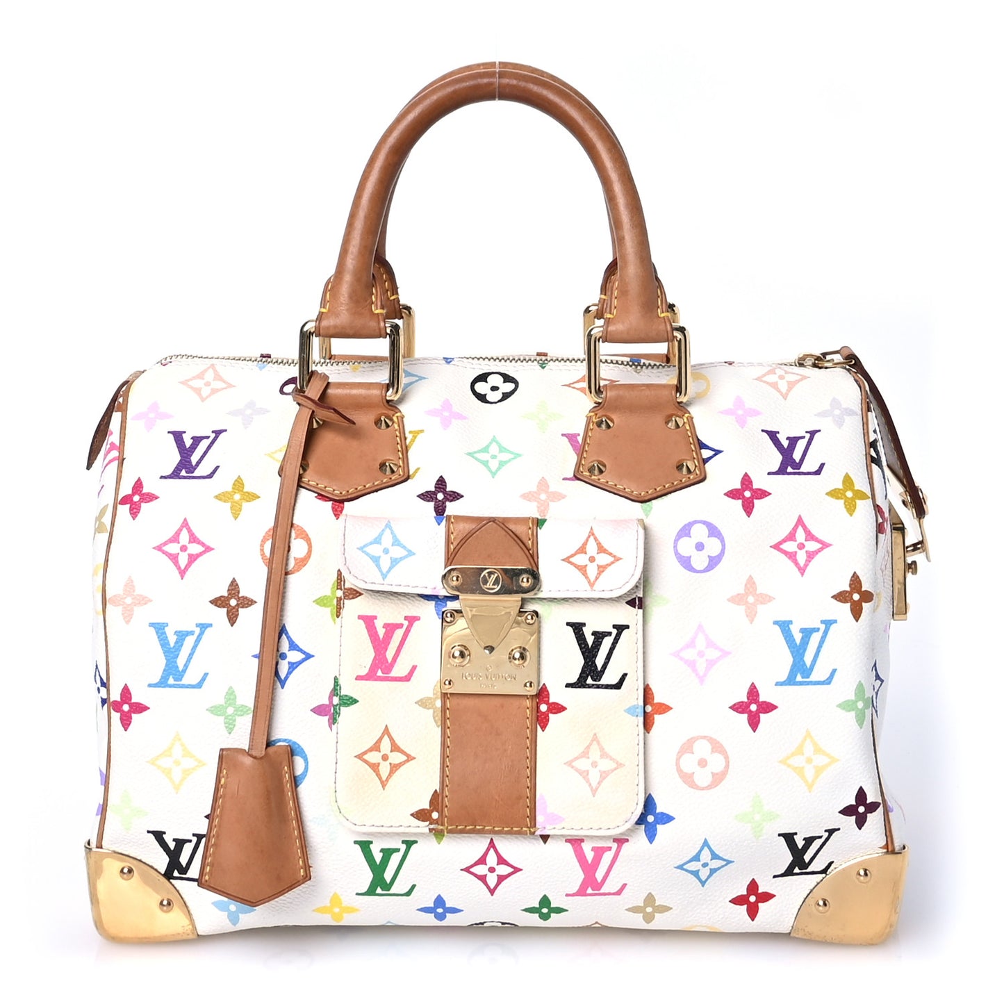 Monogram Multicolor Speedy 30 White