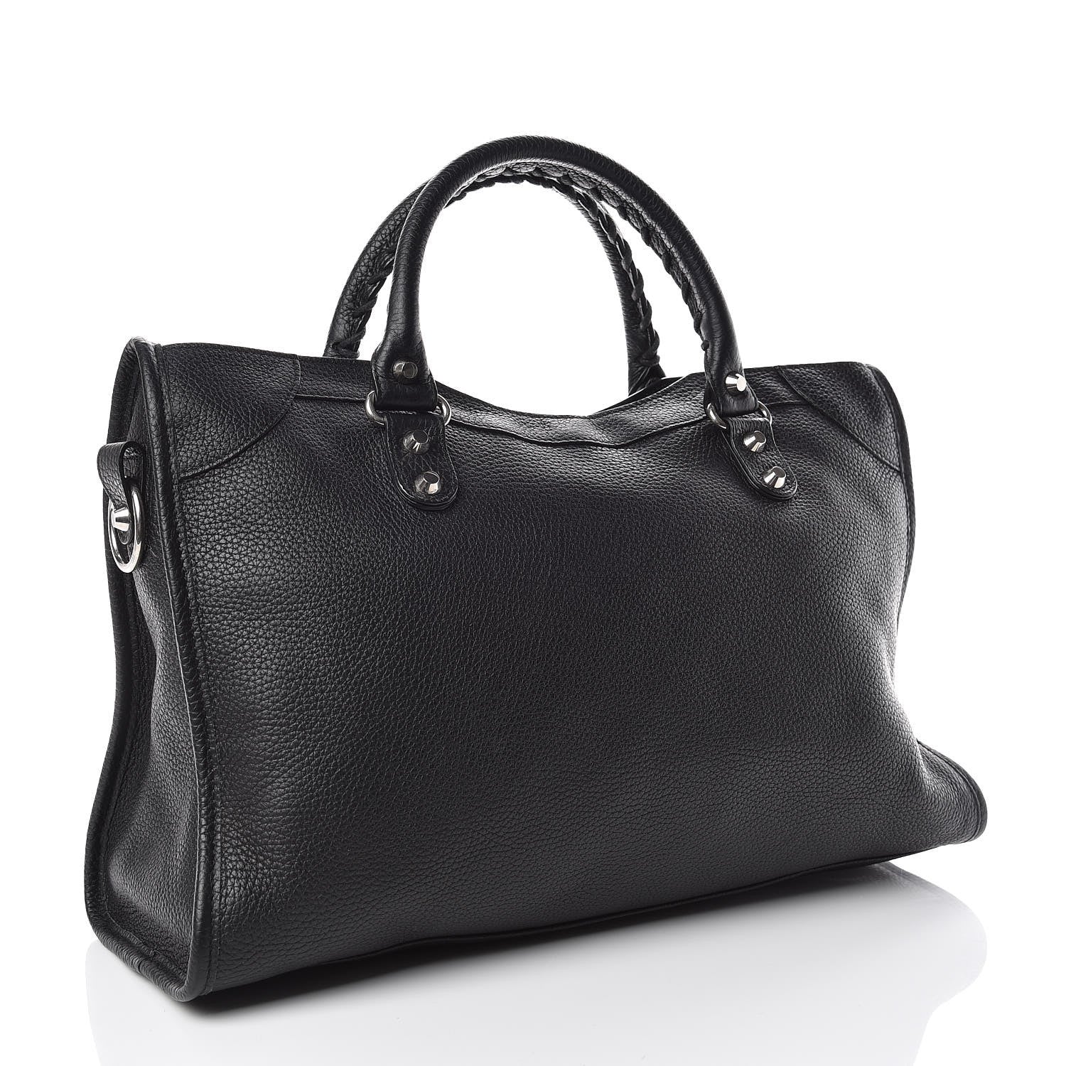 Balenciaga Vibrato Calfskin Classic Silver Hardware City Black 3 of 14