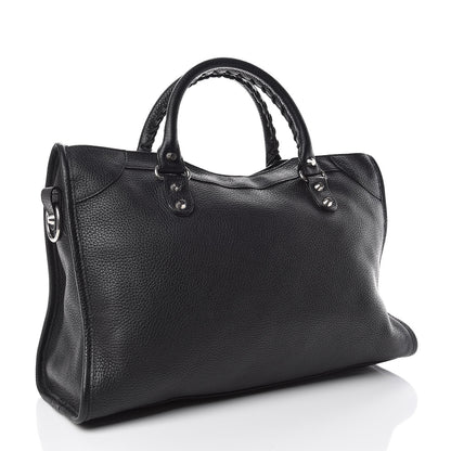 Balenciaga Vibrato Calfskin Classic Silver Hardware City Black 3 of 14
