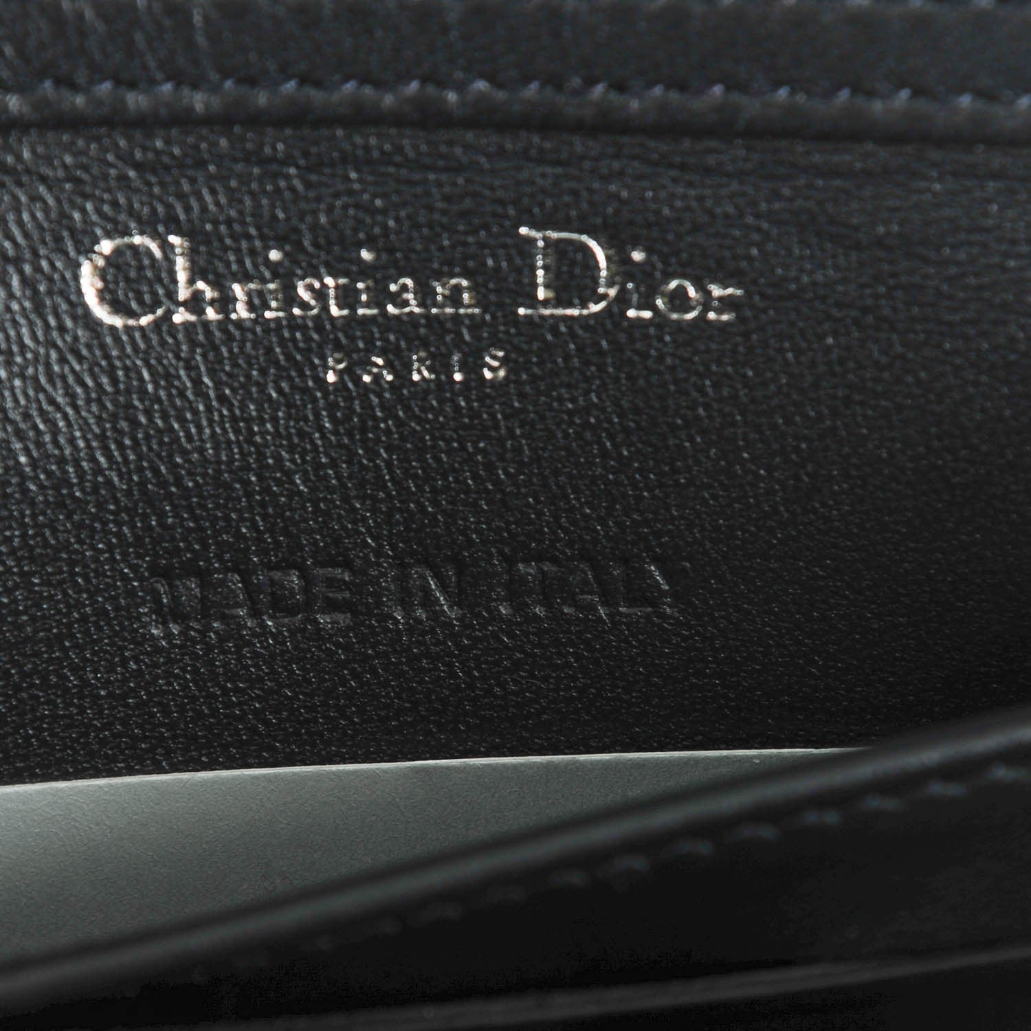 Christian Dior Metallic Grained Calfskin Baby Diorama Flap Bag 7 of 8