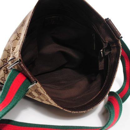 Gucci Monogram Web Medium Double Pocket Messenger Bag Dark Brown 8 of 8
