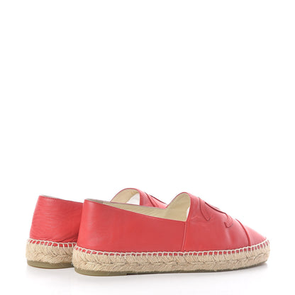 Chanel Lambskin CC Espadrilles 39 Red 4 of 8