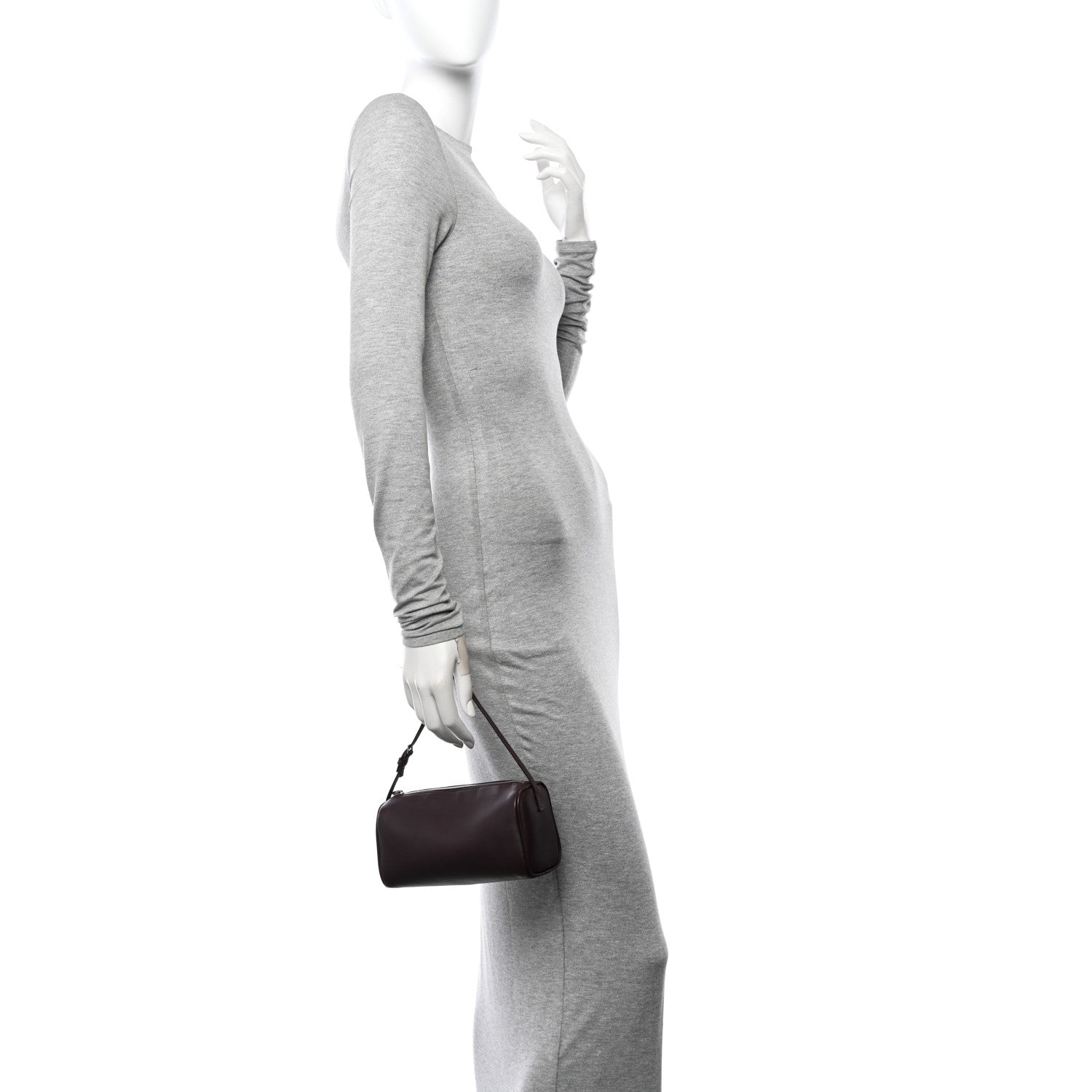 The Row Calfskin 90's Bag Eggplant 3 of 9