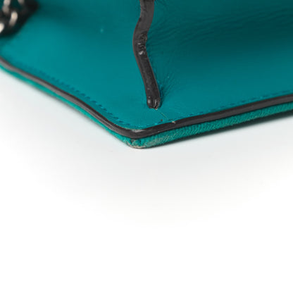 Gucci Velvet Super Mini Dionysus Shoulder Bag Pavone Cyan 9 of 11