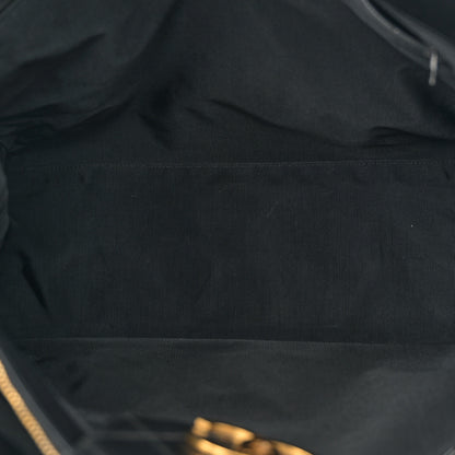 Chanel Calfskin Stitched XL Weekender Black 5 of 15