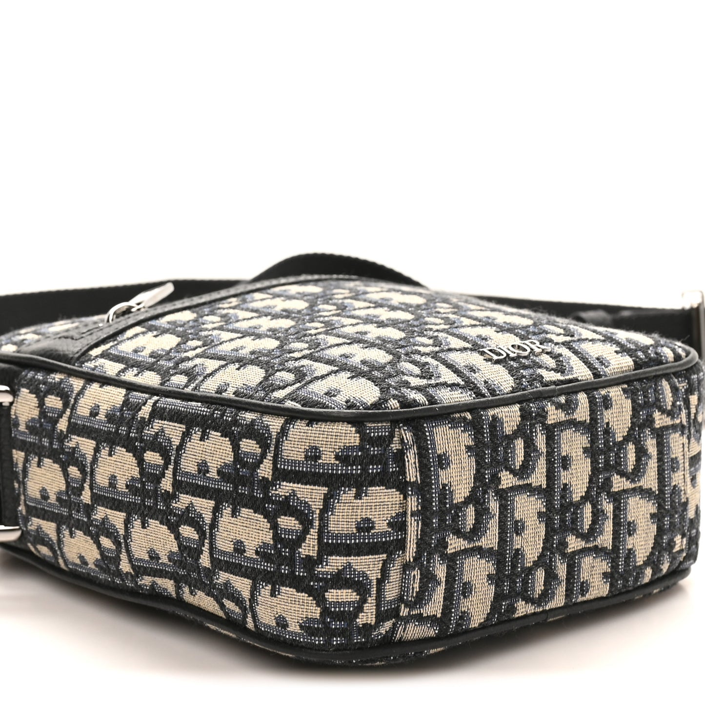Oblique Messenger Pouch Beige Black