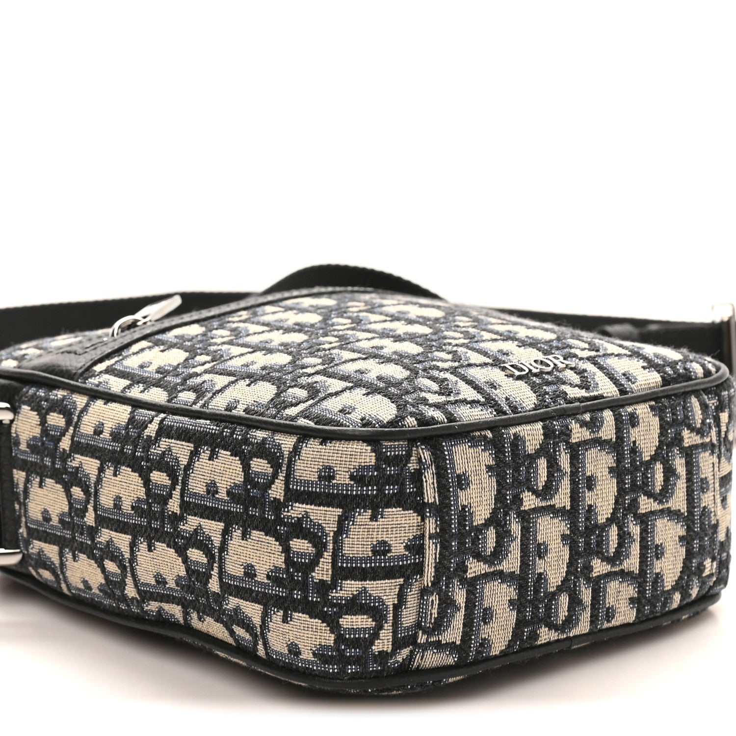 Christian Dior Oblique Messenger Pouch Beige Black 8 of 9