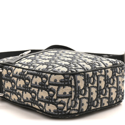 Christian Dior Oblique Messenger Pouch Beige Black 8 of 9