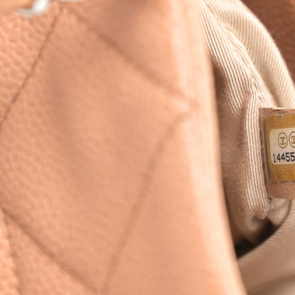 Chanel Caviar Quilted Timeless CC Shopping Tote Beige 7 of 17