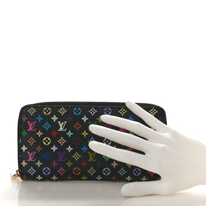 Louis Vuitton Monogram Multicolor Zippy Wallet Black Grenade 2 of 9