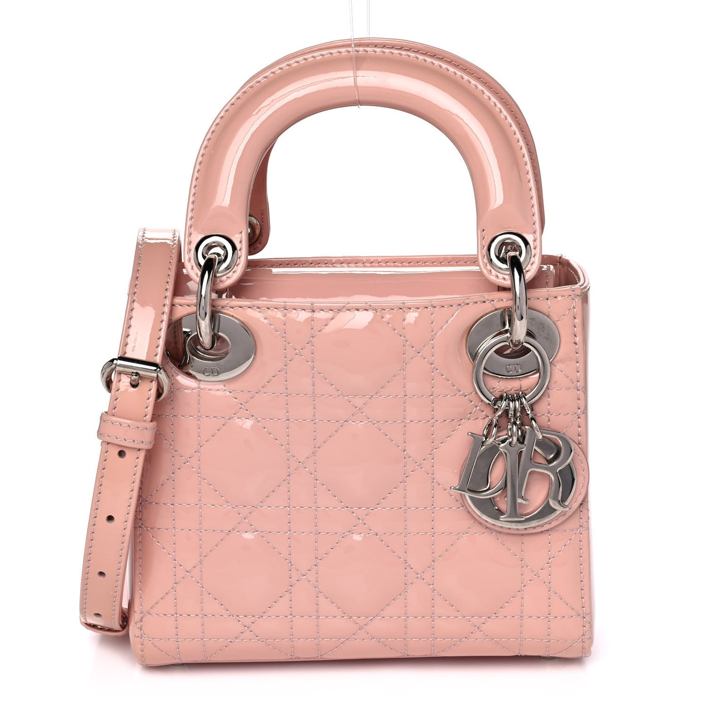 Patent Cannage Mini Lady Dior Pale Pink