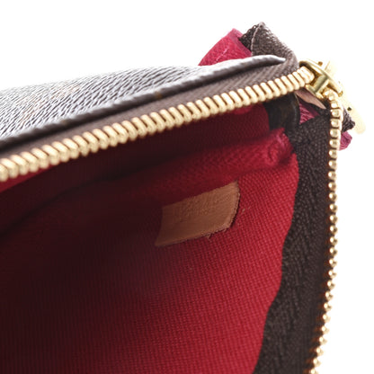 Louis Vuitton Monogram 2019 Christmas Animation Mini Courchevel Pochette Accessories Fuchsia 8 of 9