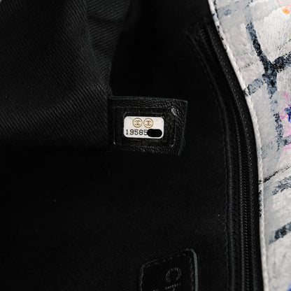 Chanel Calfskin Hand Painted Graffiti Flap Multicolor 7 of 7