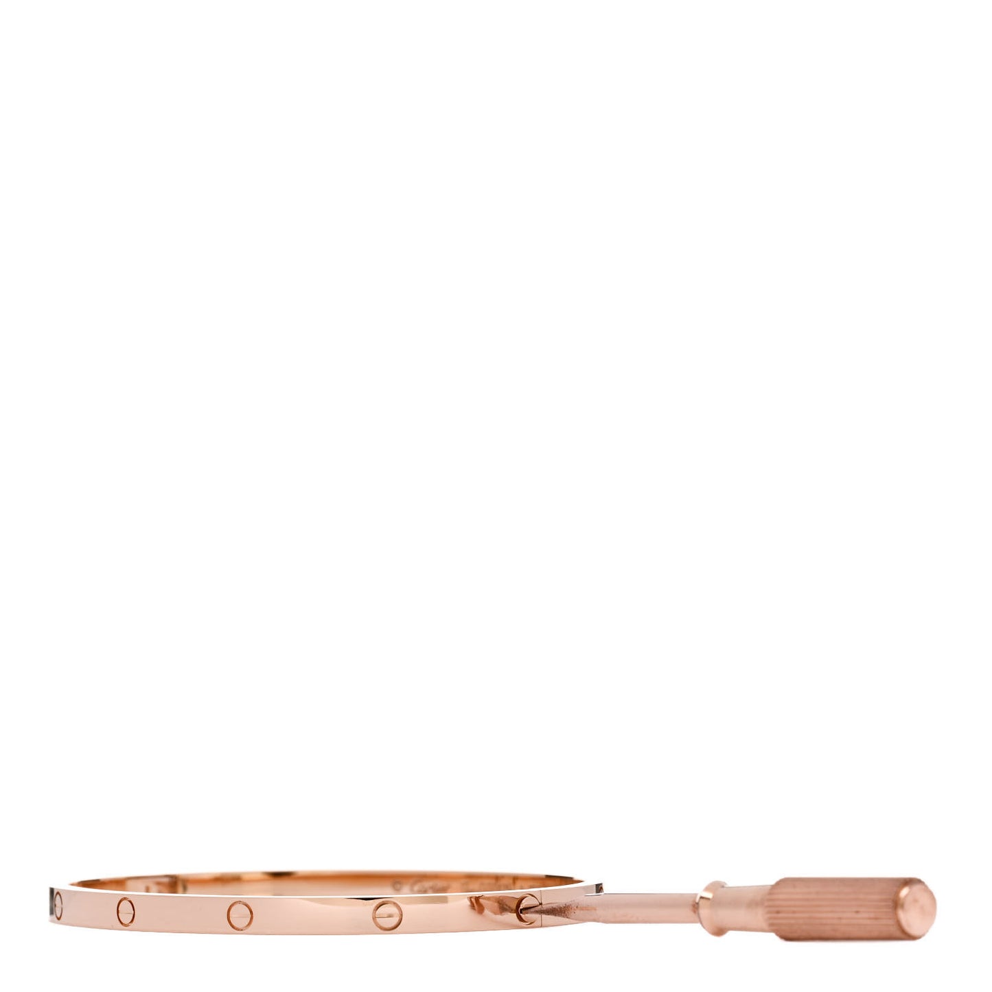 18K Pink Gold Small LOVE Bracelet 17