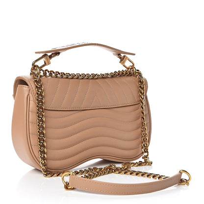 Louis Vuitton Calfskin New Wave Chain MM Noisette 3 of 11