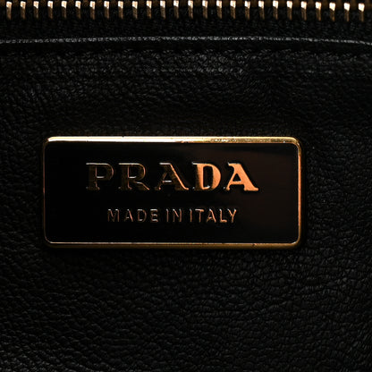 Prada Vitello Daino Small Chain Shoulder Bag Black 6 of 10