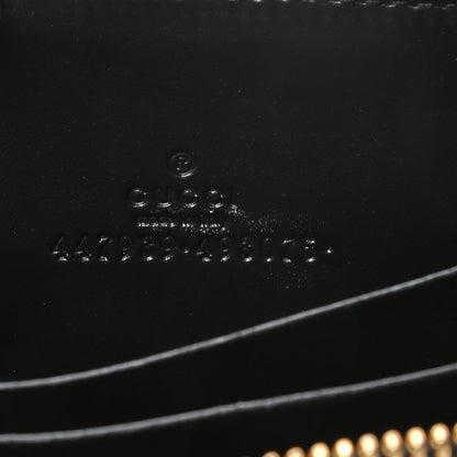 Gucci Guccissima Zip Around Card Case Black 6 of 6