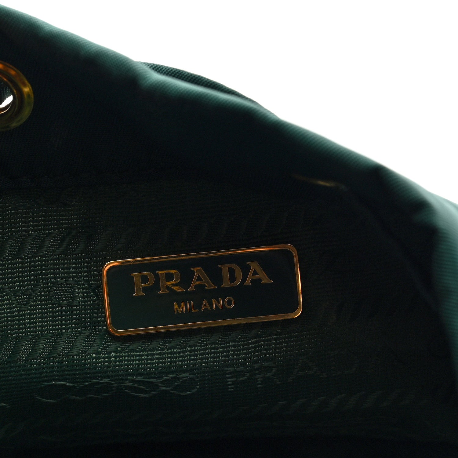 Prada Nylon Vela Saffiano Mini Bucket Crossbody Bag Oleandro 6 of 9