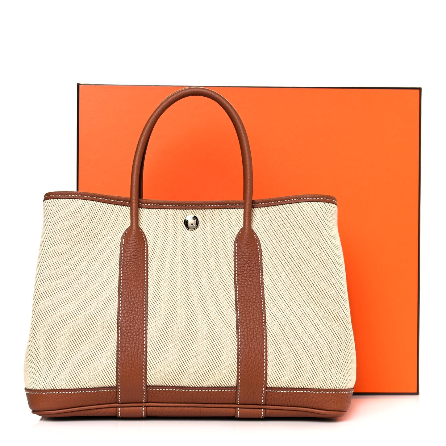 Twill H Negonda Garden Party 30 TPM Tote Ecru Desert Gold