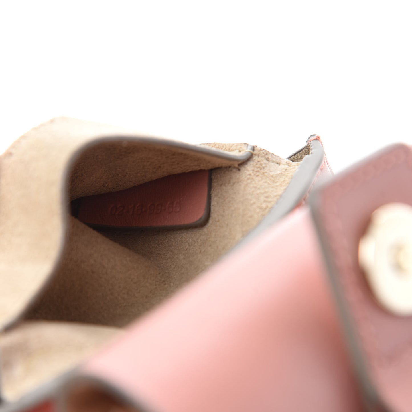 Suede Calfskin Mini Faye Bracelet Bag Ideal Blush