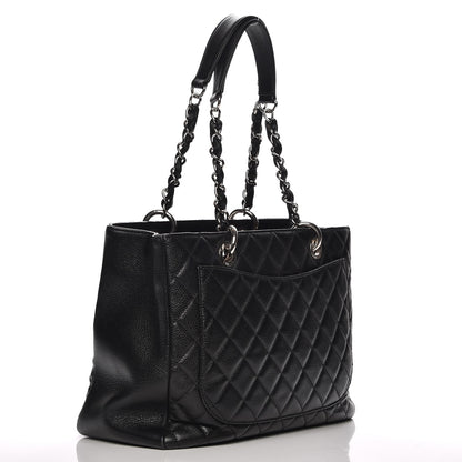 Chanel Caviar Quilted Grand Shopping Tote GST Black 3 of 8