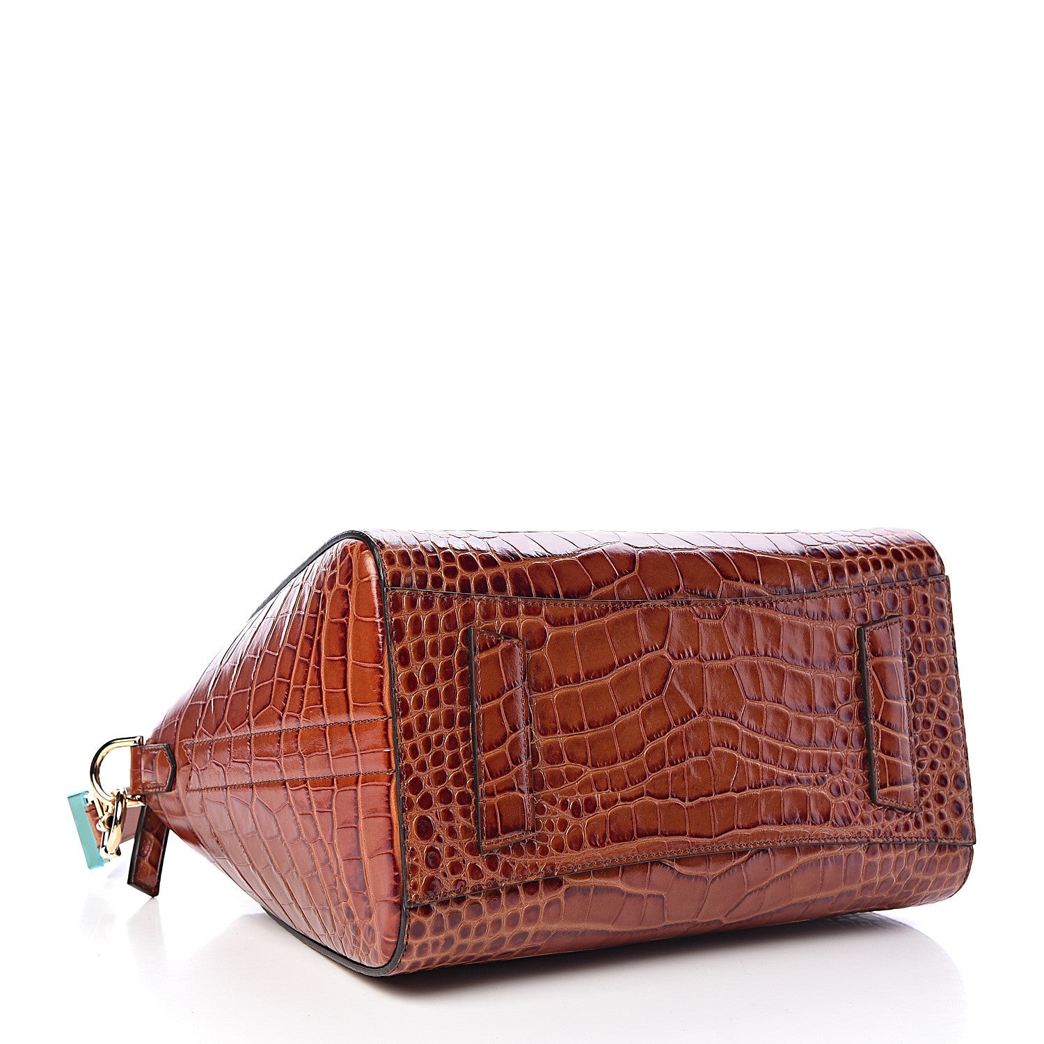 Givenchy Calfskin Crocodile Embossed Small Antigona Cognac 4 of 11