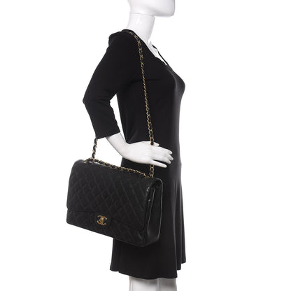 Chanel Caviar Quilted Maxi Double Flap Black 2 of 12