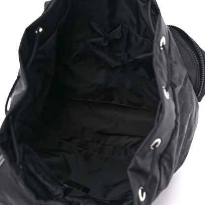 Gucci Nylon Monogram Medium Light Single Buckle Backpack Black 5 of 9