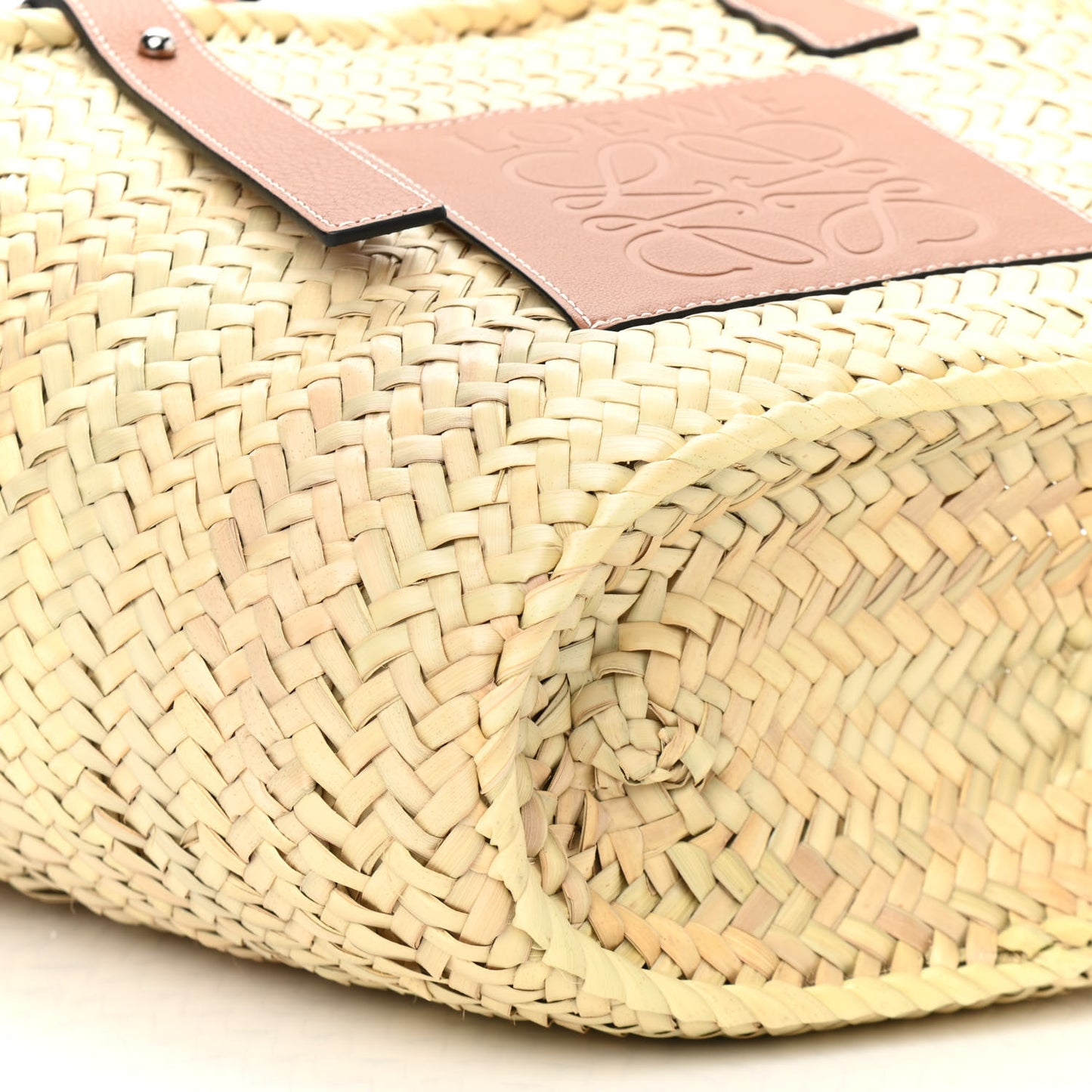 Raffia Basket Tote Bag Natural Tan