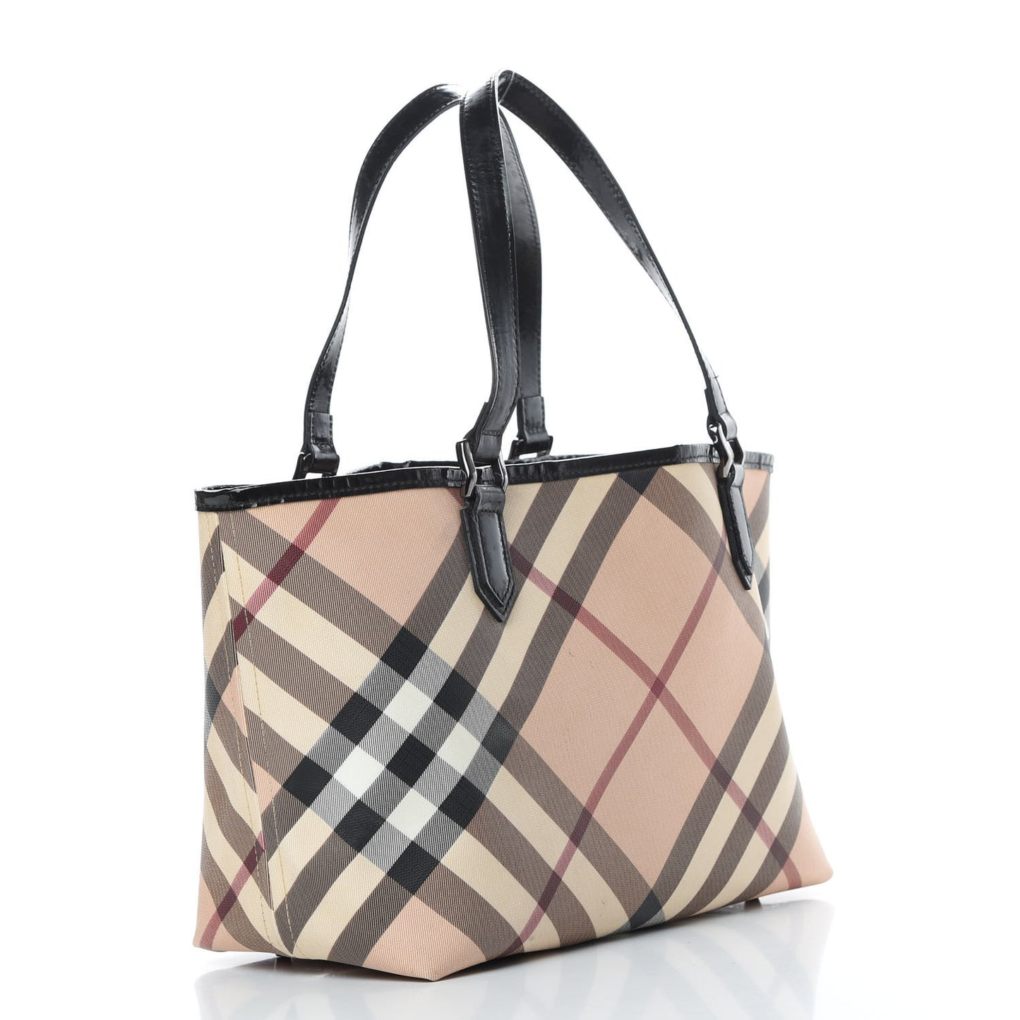 Nova Check Small Nickie Tote Black