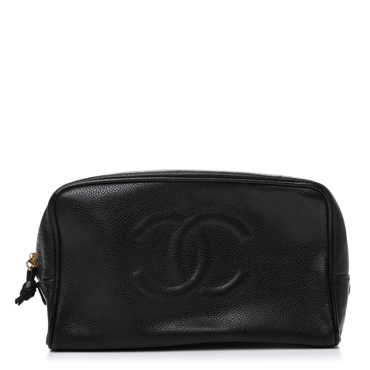 Chanel Caviar Timeless CC Cosmetic Pouch Bag Black 1 of 8