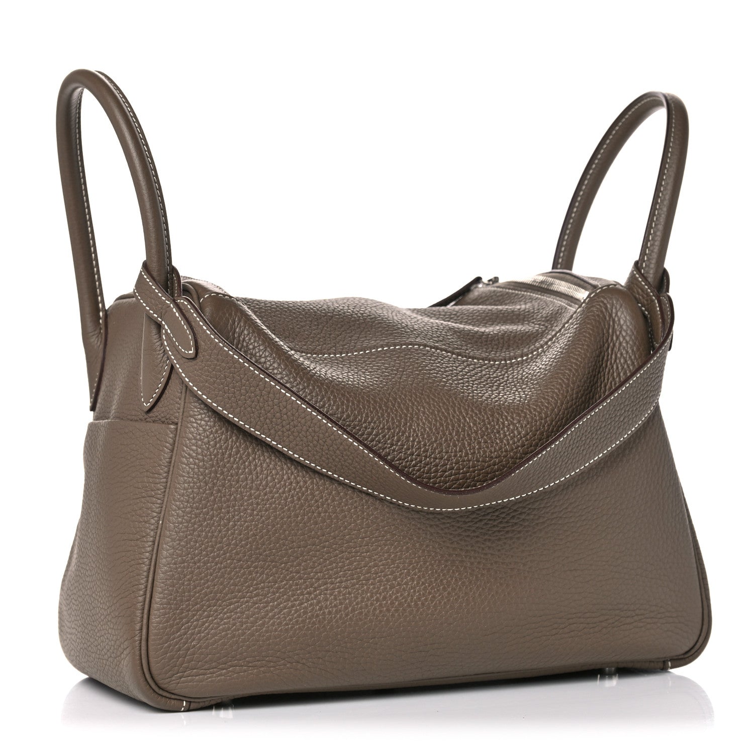 Hermes Taurillon Clemence Lindy 30 Etoupe 2 of 10