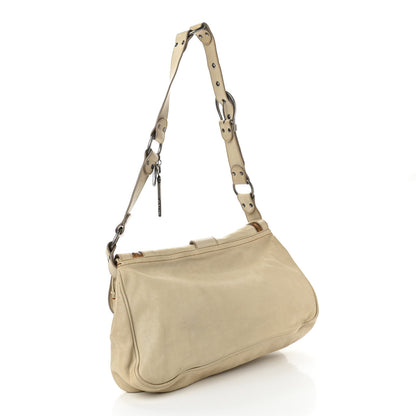 Christian Dior Calfskin Medium Gaucho Double Saddle Bag Ivory 2 of 17