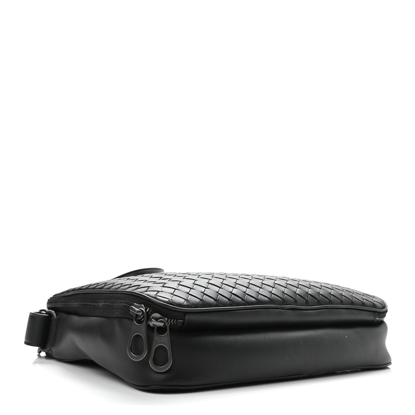 Nappa Intrecciato Messenger Bag Black