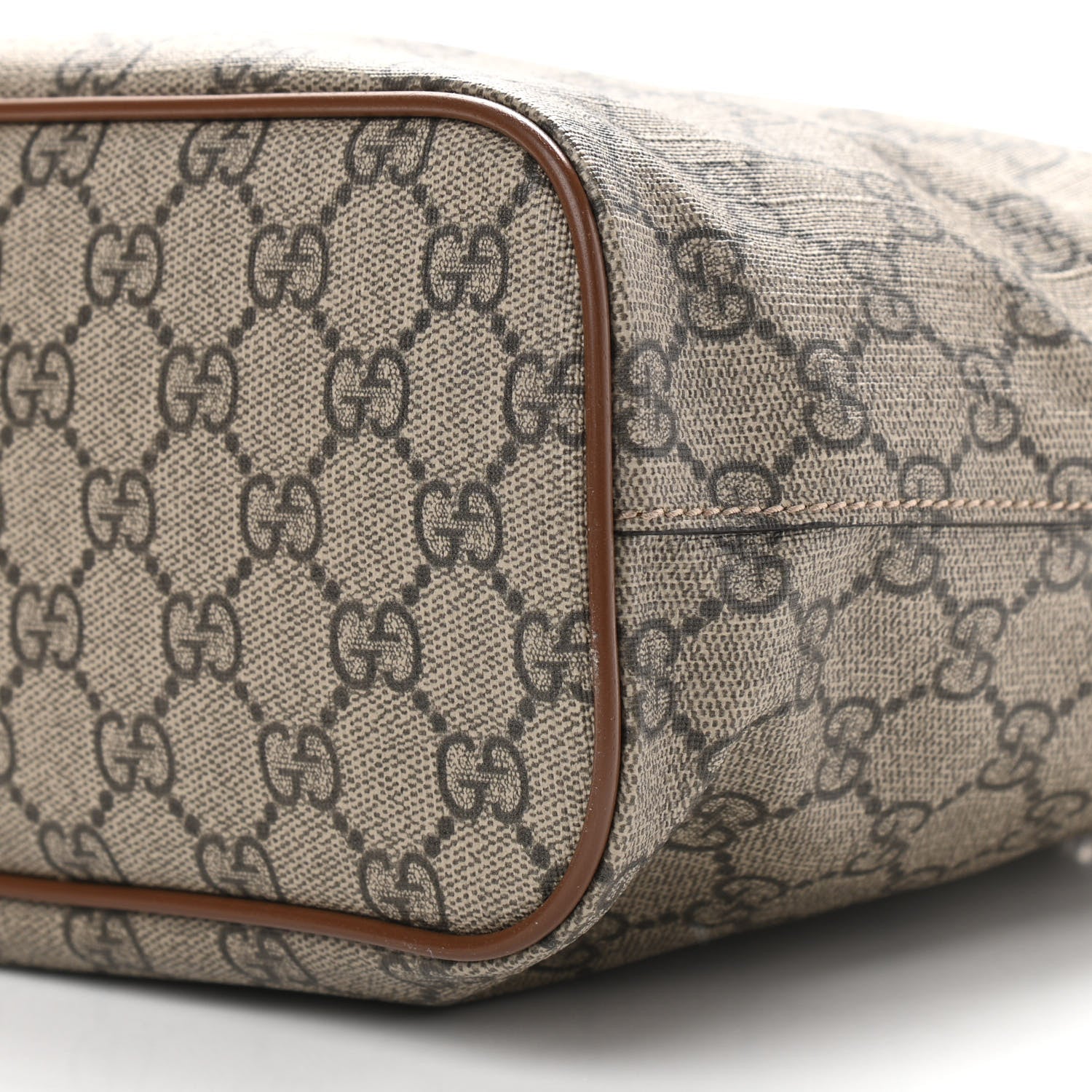 Gucci Soft GG Supreme Monogram Small Crossbody Tote Beige Cuir 10 of 10