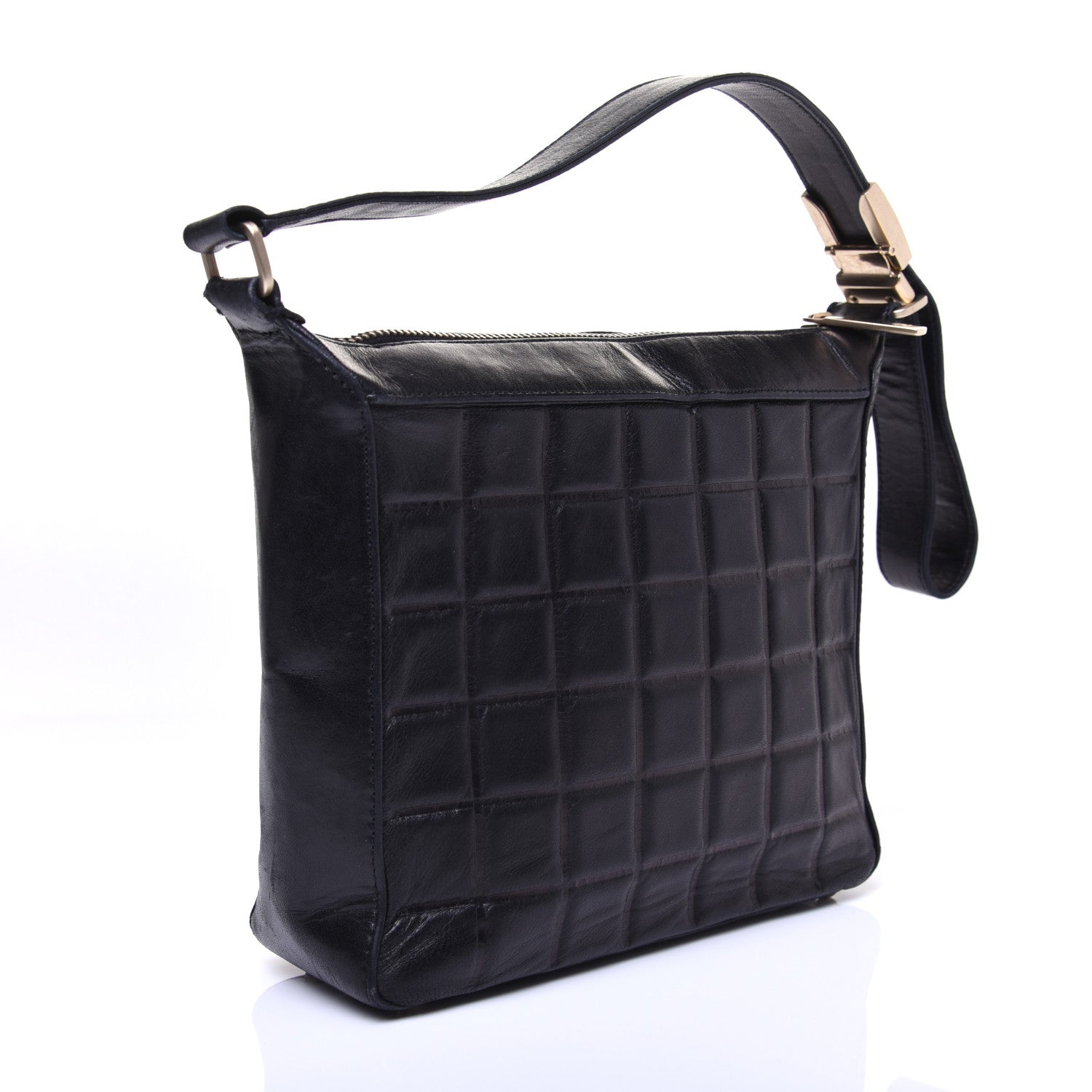Chanel Lambskin Quilted Small Chocolate Bar Shoulder Bag Black 3 of 12