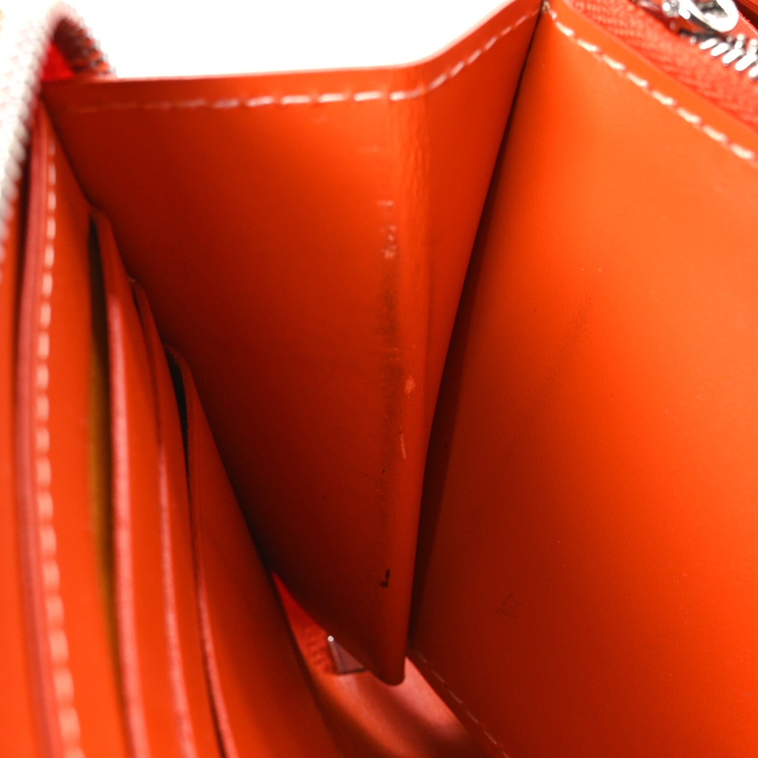 Goyard Goyardine Matignon Zip Around GM Wallet Orange 10 of 10