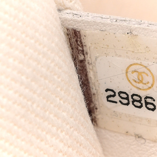 Canvas Pearl Medium Deauville Tote Ecru Beige