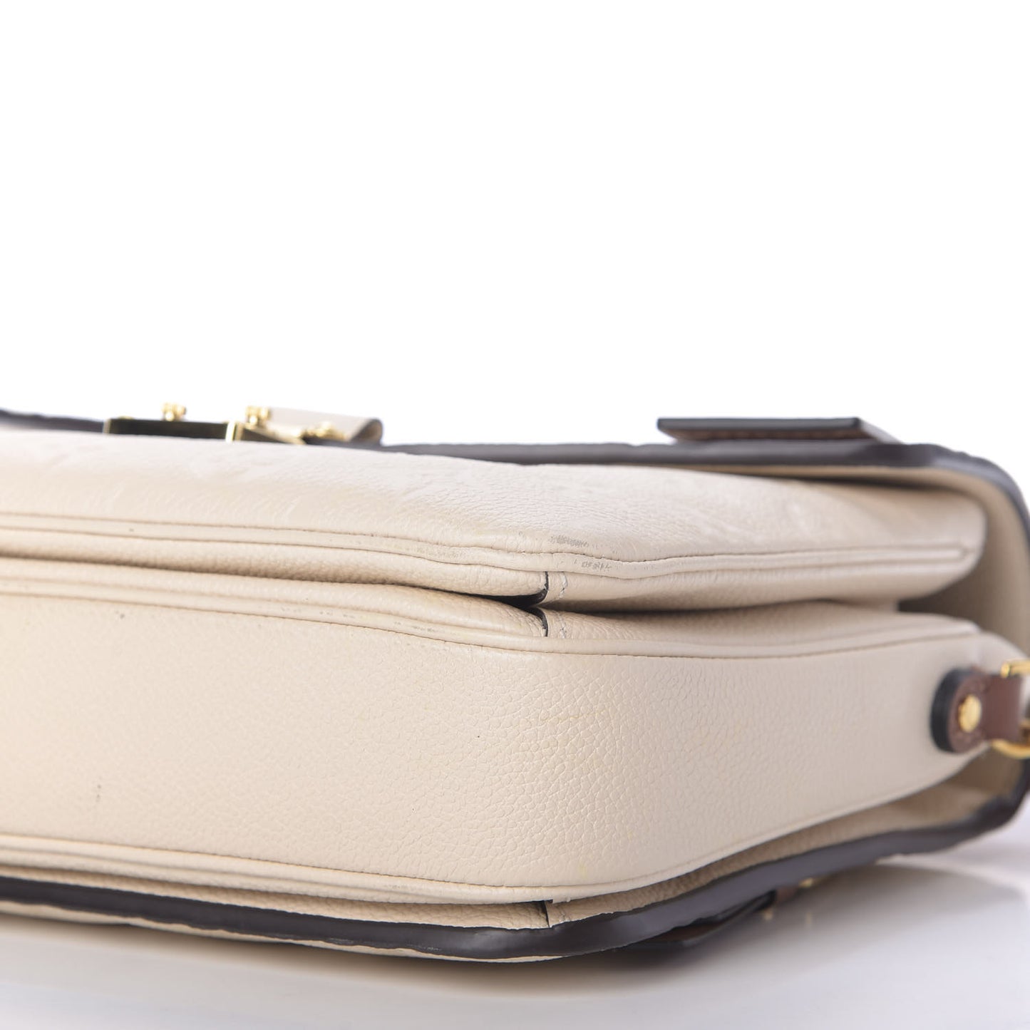 Empreinte Braided Pochette Metis Creme Beige Caramel