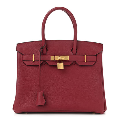 Hermes Togo Birkin 30 Rouge Grenat 1 of 11