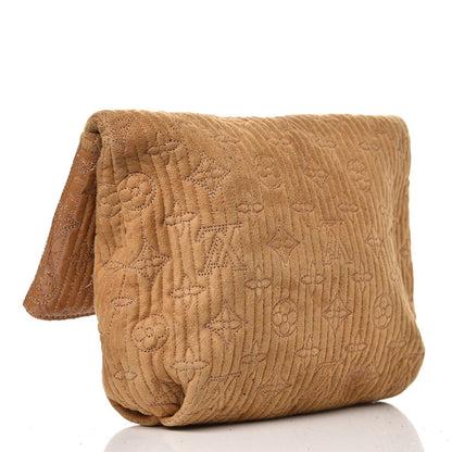 Louis Vuitton Suede Monogram Motard Afterdark Clutch Powder 3 of 13