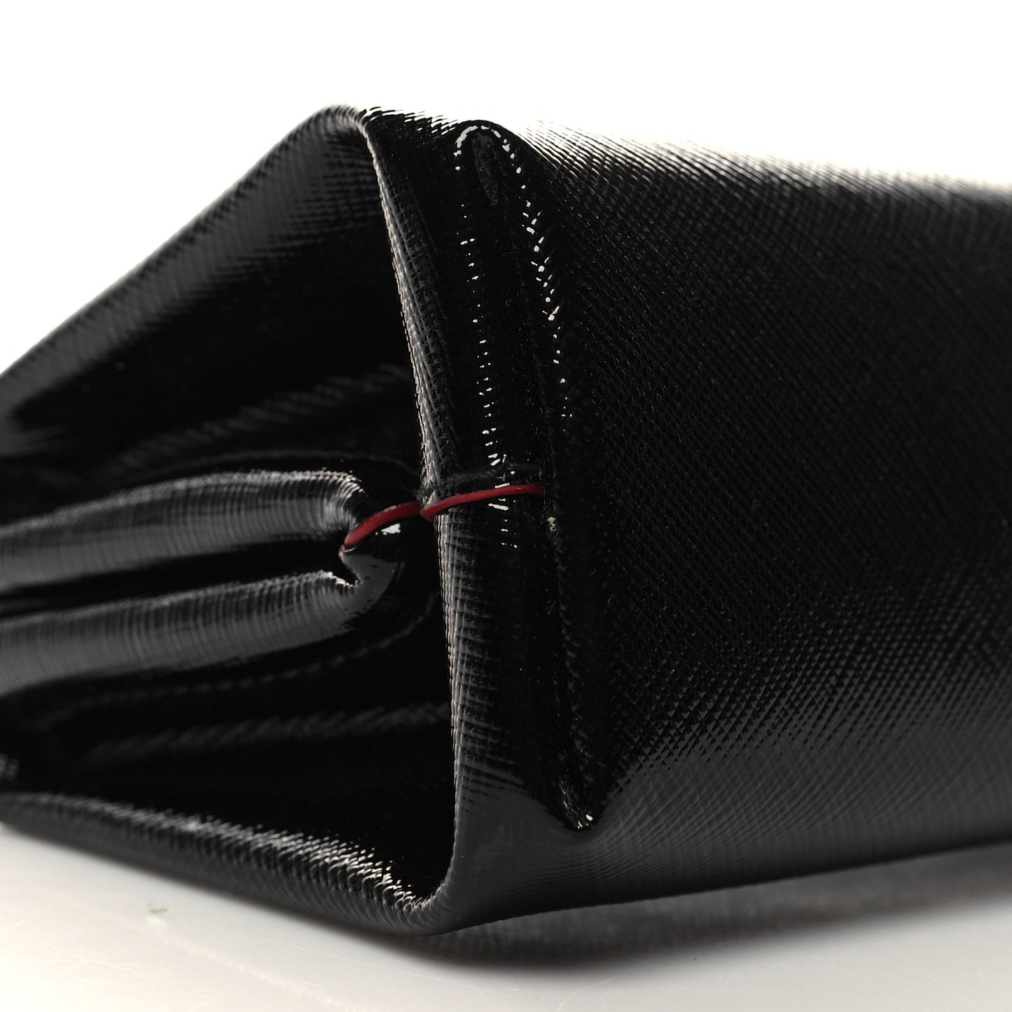 Saffiano Vernice Frame Clutch Black