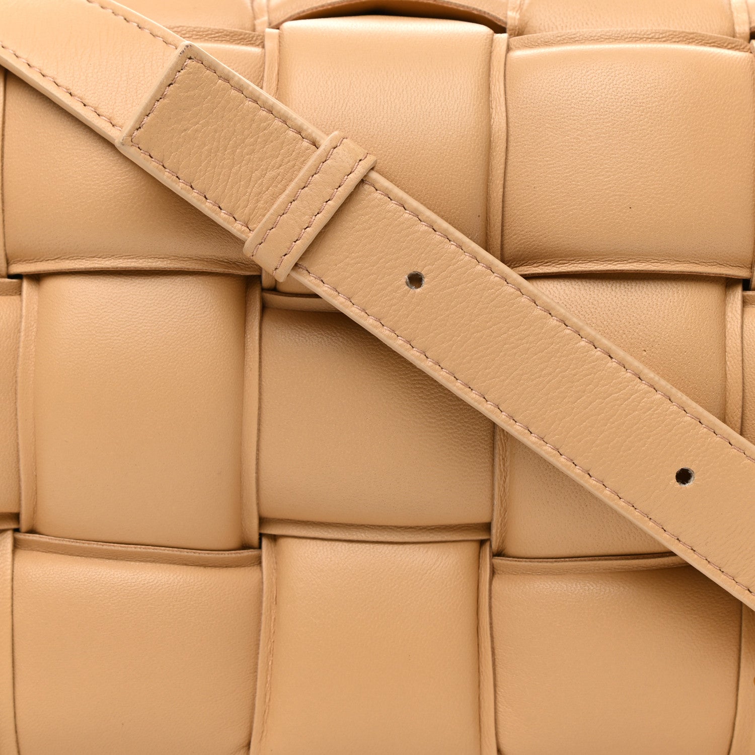 Bottega Veneta Nappa Maxi Intreccio Padded Cassette Crossbody Bag Almond 7 of 10