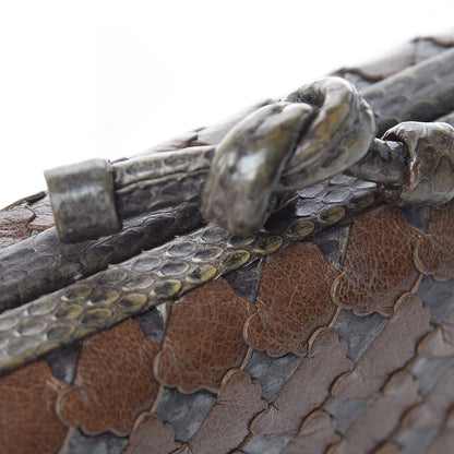 Bottega Veneta Ayers Grained Calfskin Intrecciato Knot Studded Clutch 11 of 14